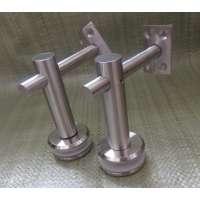 Stainless steel glass door canopy bracket for tempered glass