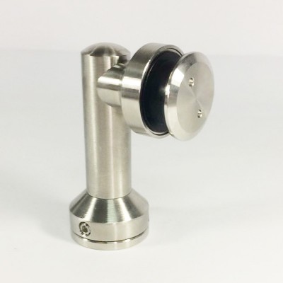 stainless steel 304 glass connector holder floor mounted