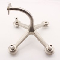 stainless steel balustrade glass handrail spider bracket 4 arms with routel