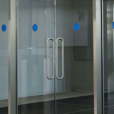 hot sale stainless steel glass door pull handle round tube