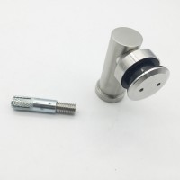 stainless steel 304 glass connector holder floor mounted